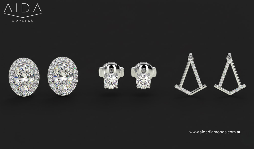 Moissanite Stud Earrings