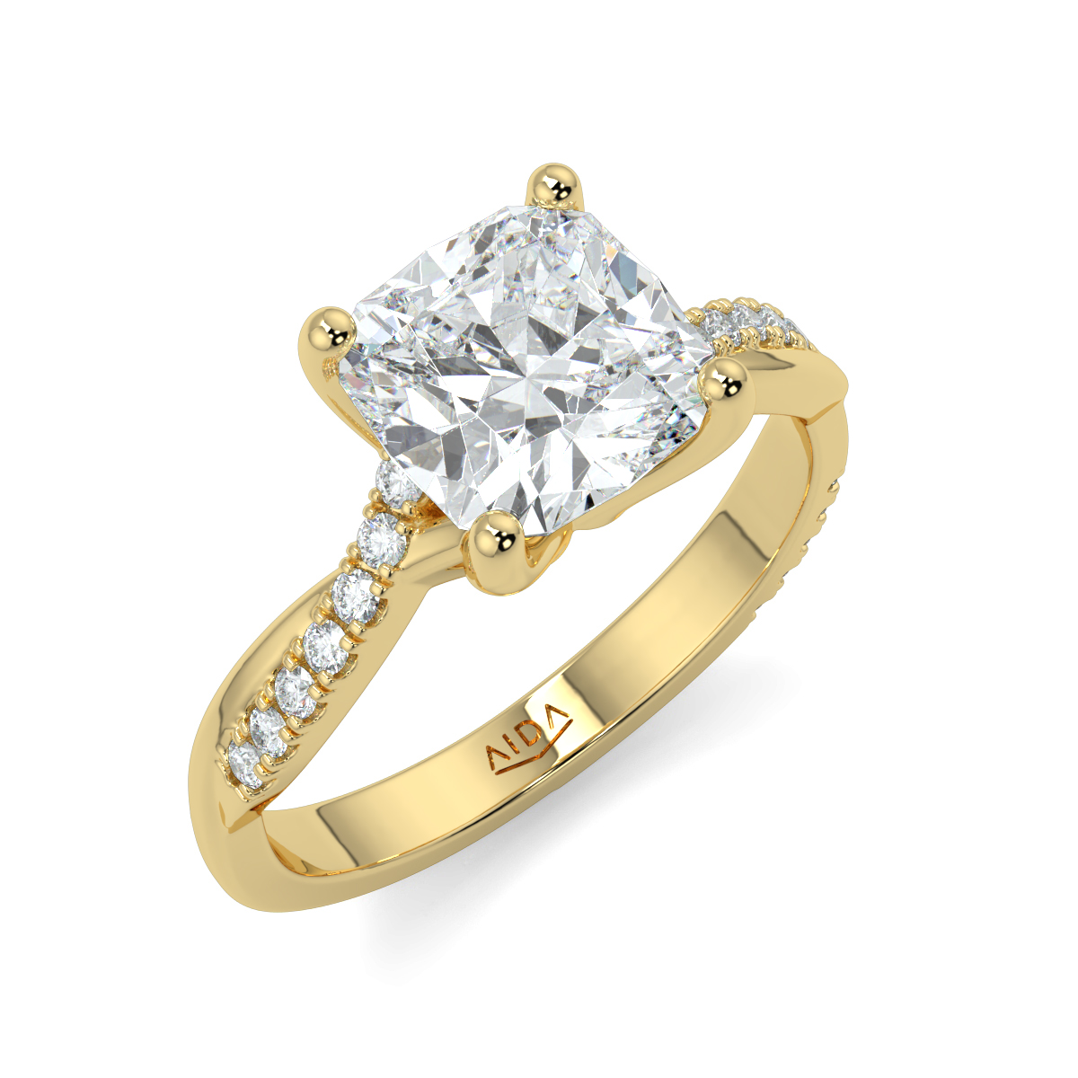 Shebby Cushion Lab-Grown Diamonds