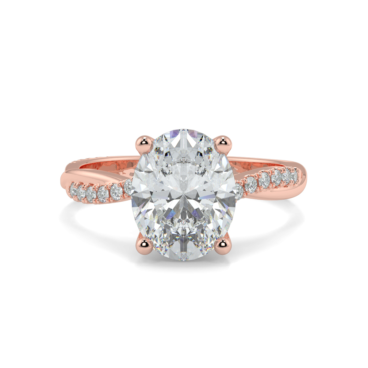 Shebby Oval Moissanite