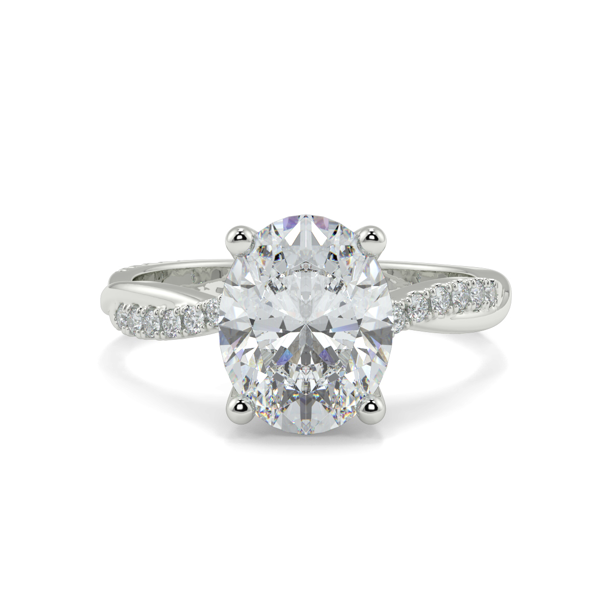 Shebby Oval Lab-Grown Diamonds