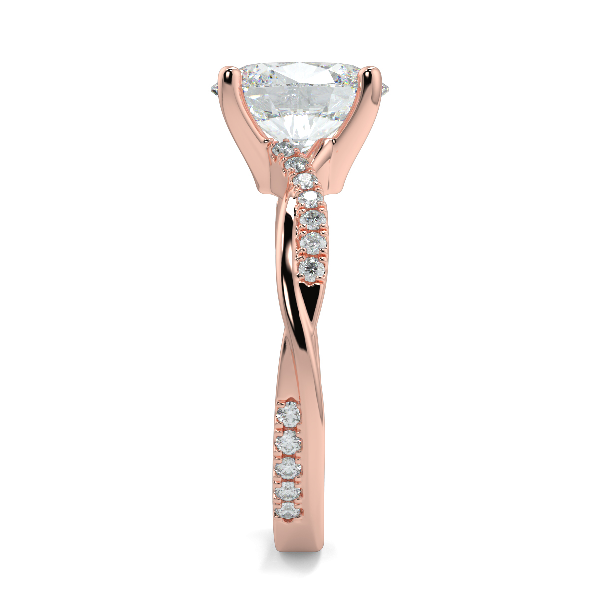 Shebby Oval Moissanite