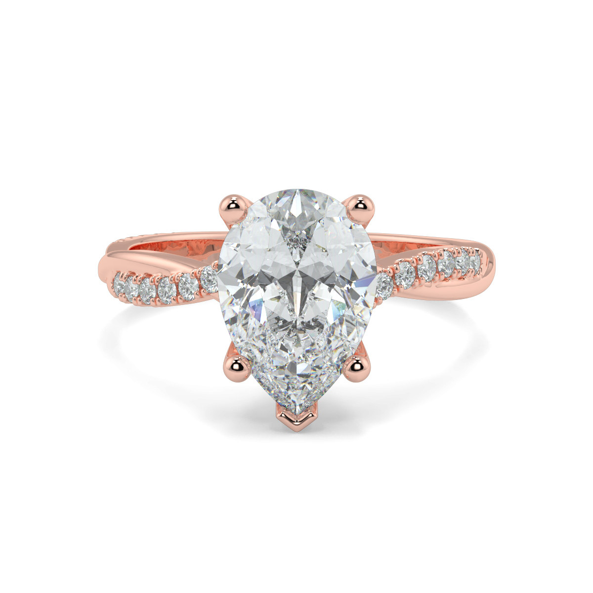 Shebby Pear Shape Lab-Grown Diamonds