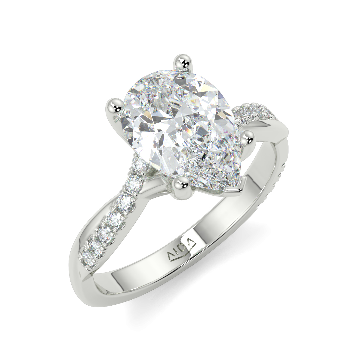 Shebby Pear Shape Lab-Grown Diamonds