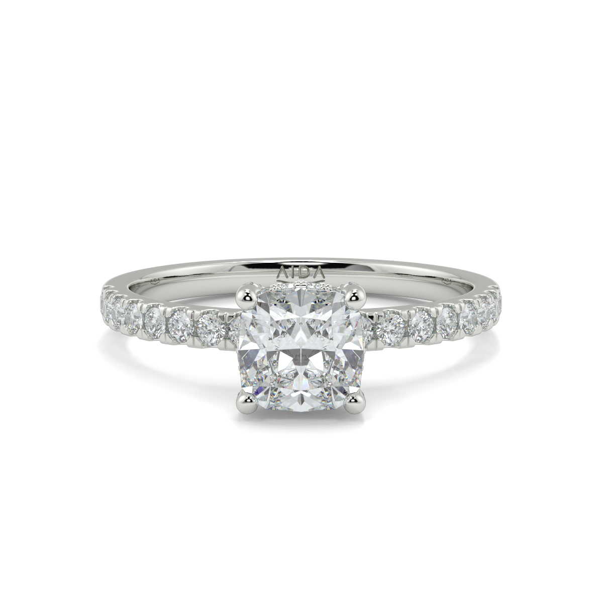 Ash Cushion Moissanite