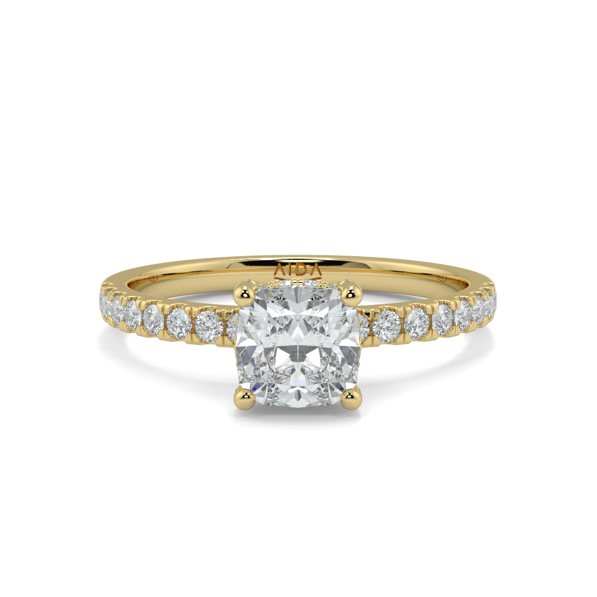Ash Cushion Moissanite