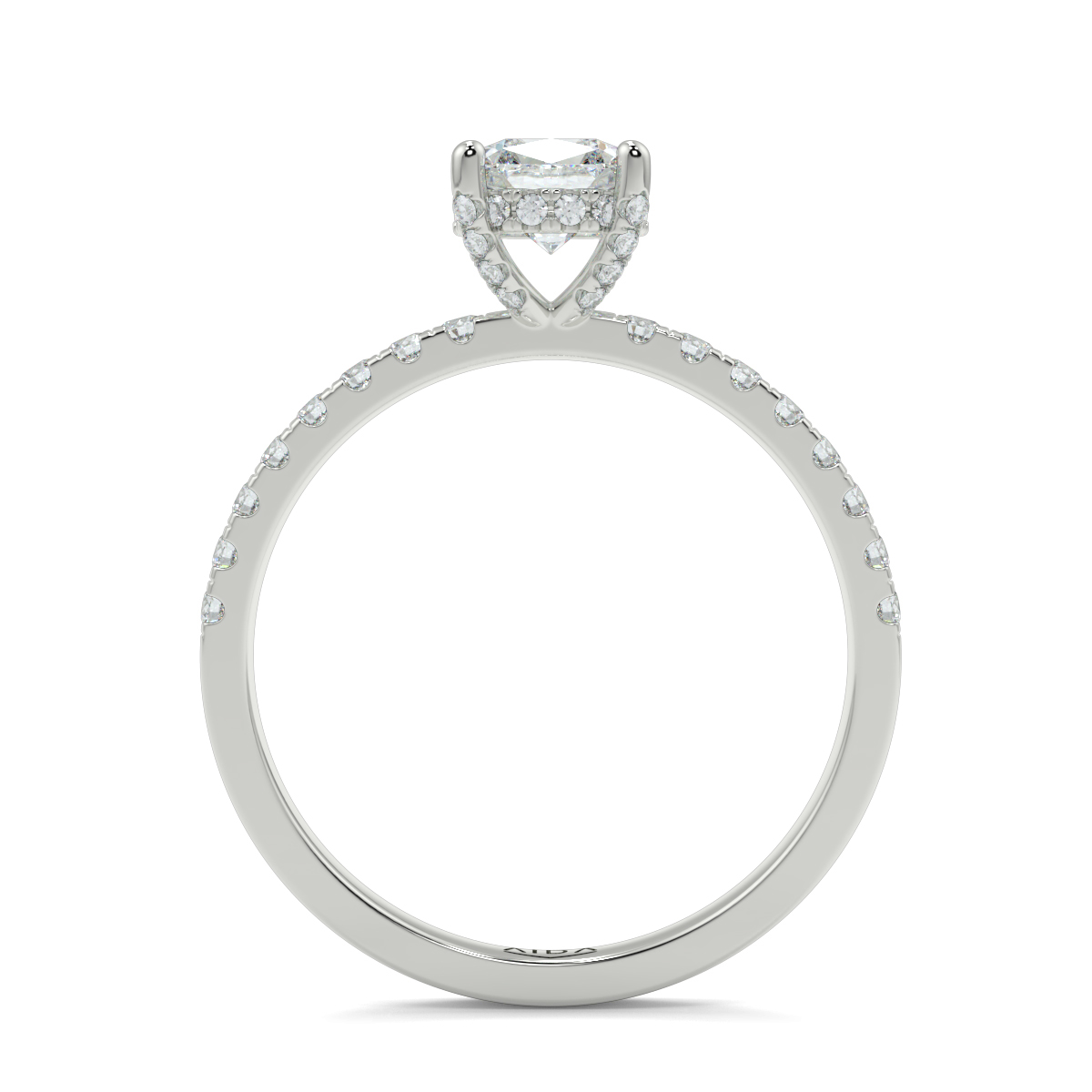 Ash Cushion Moissanite