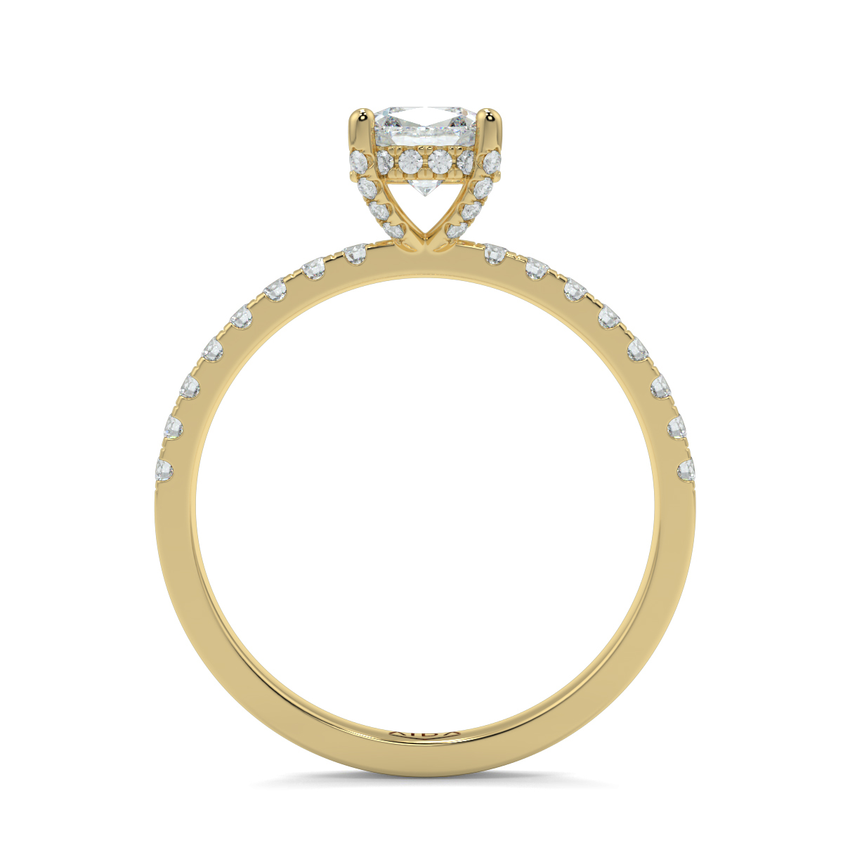 Ash Cushion Moissanite