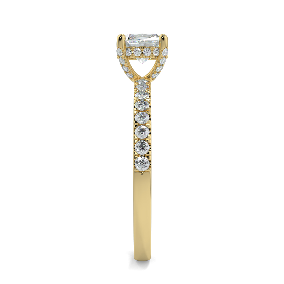 Ash Cushion Moissanite