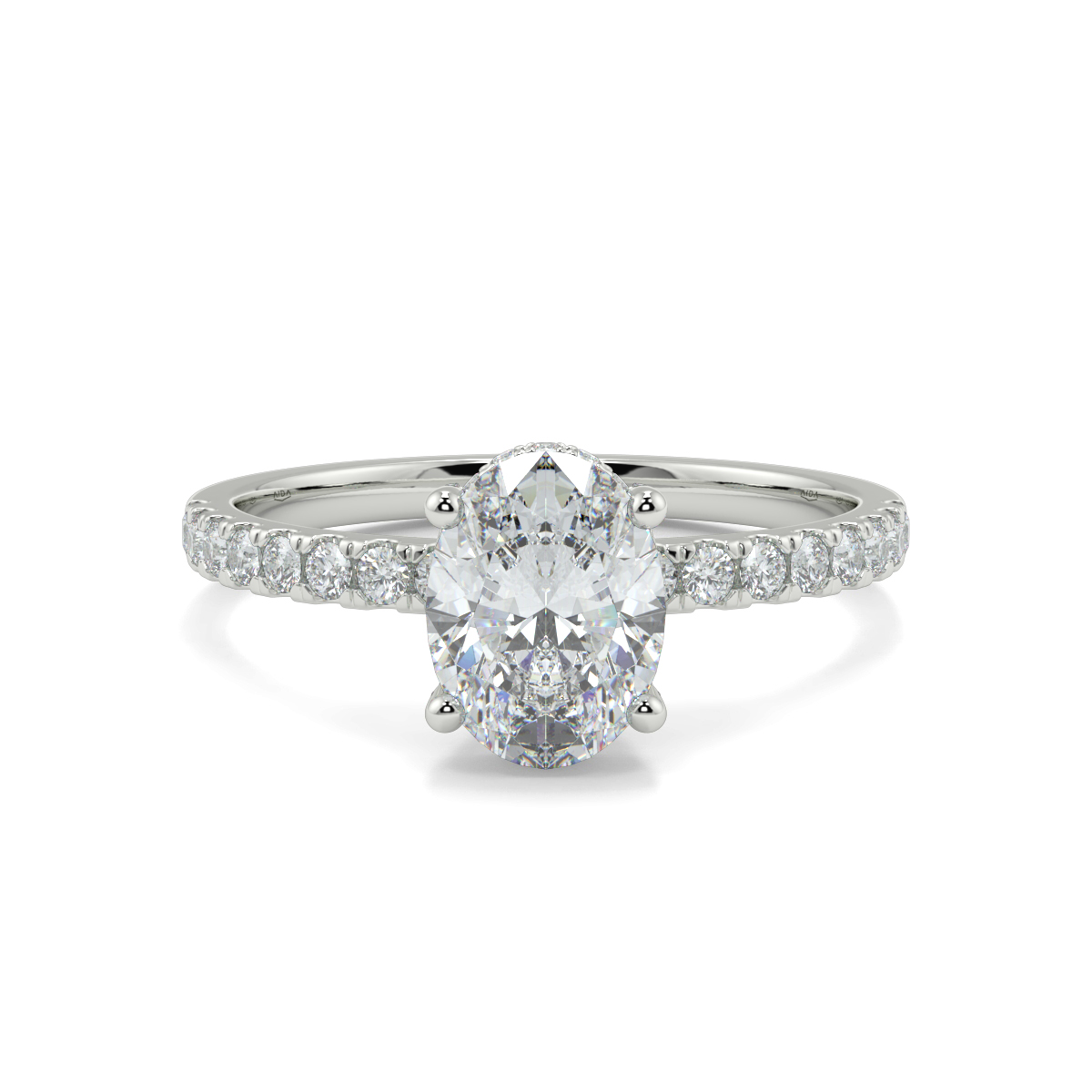 Ash Oval Moissanite