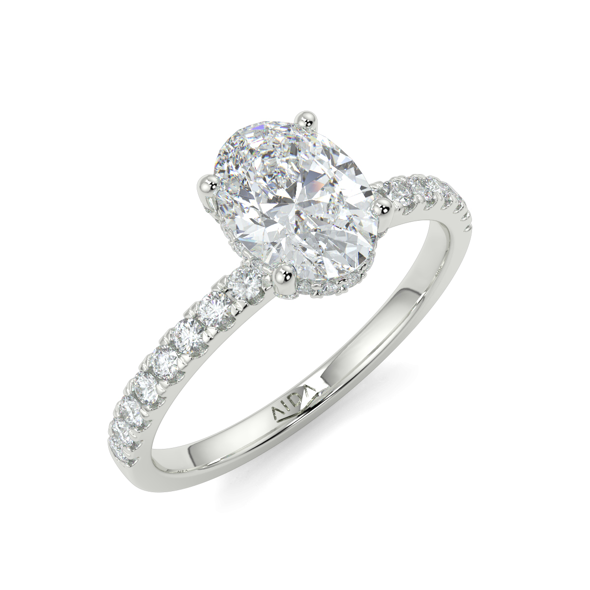 Ash Oval Moissanite