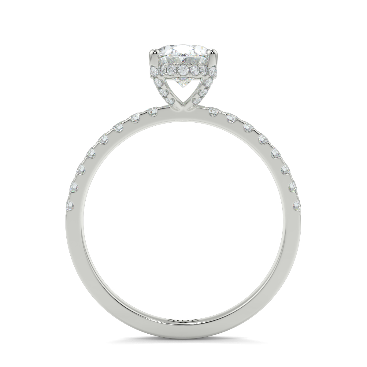 Ash Oval Moissanite
