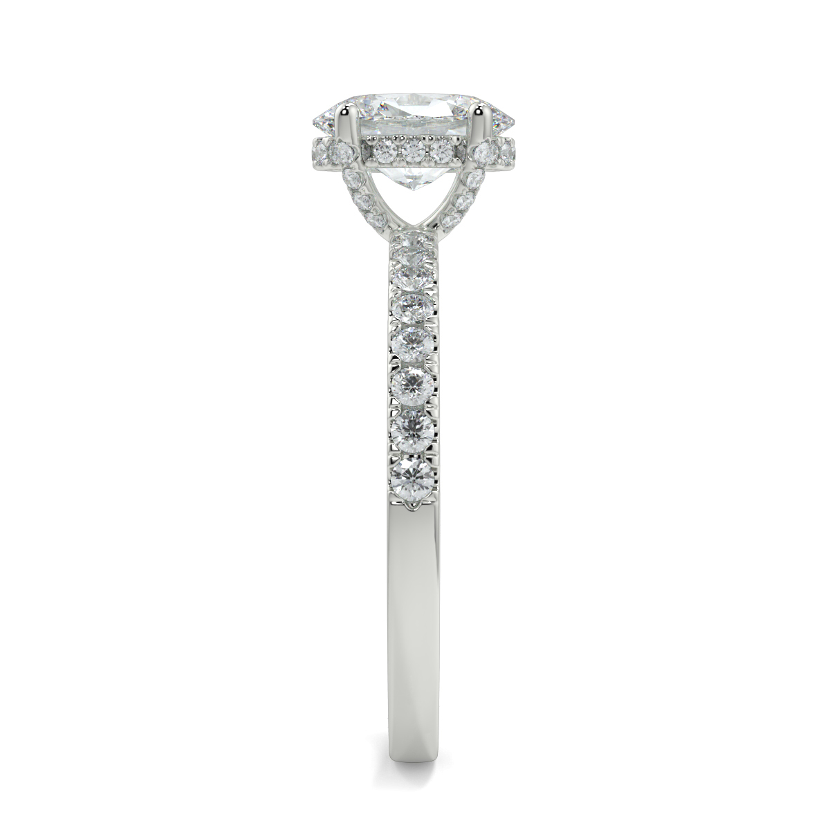 Ash Oval Moissanite