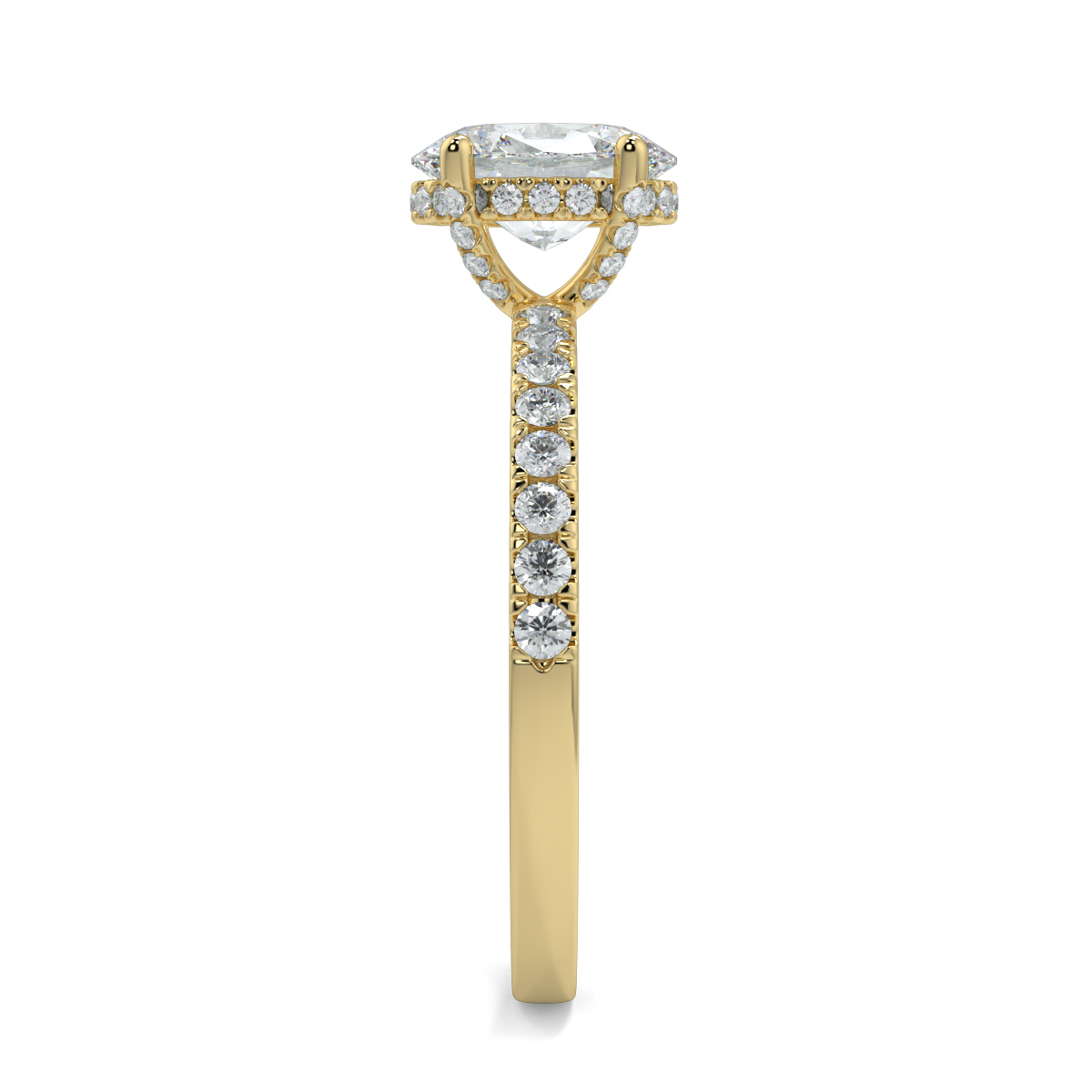 Ash Oval Moissanite