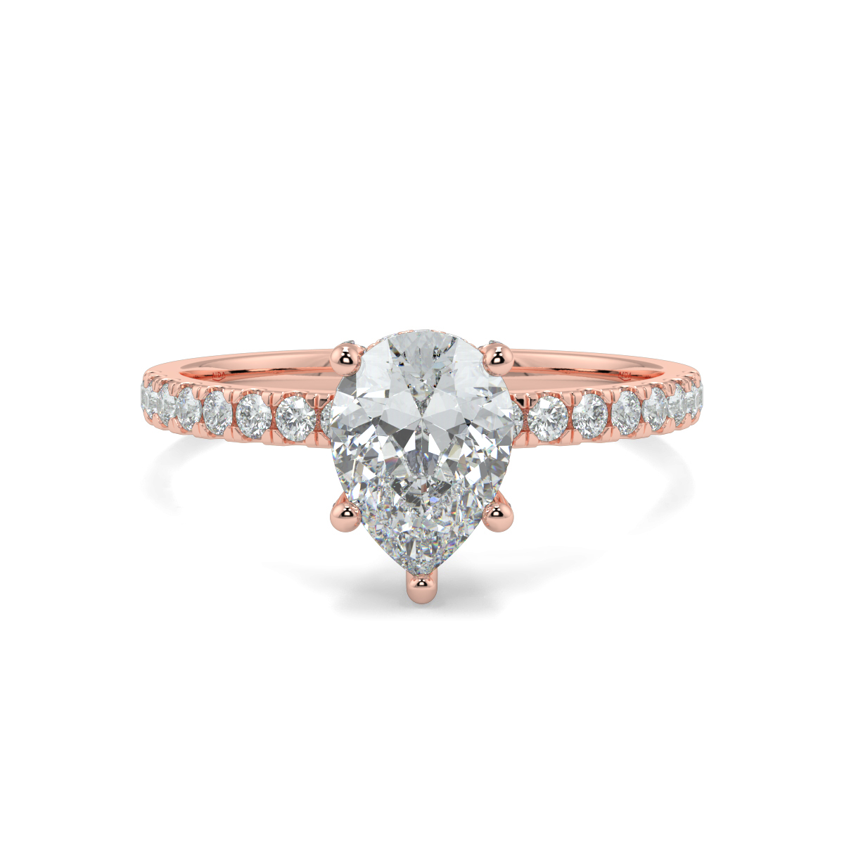 Ash Pear Moissanite