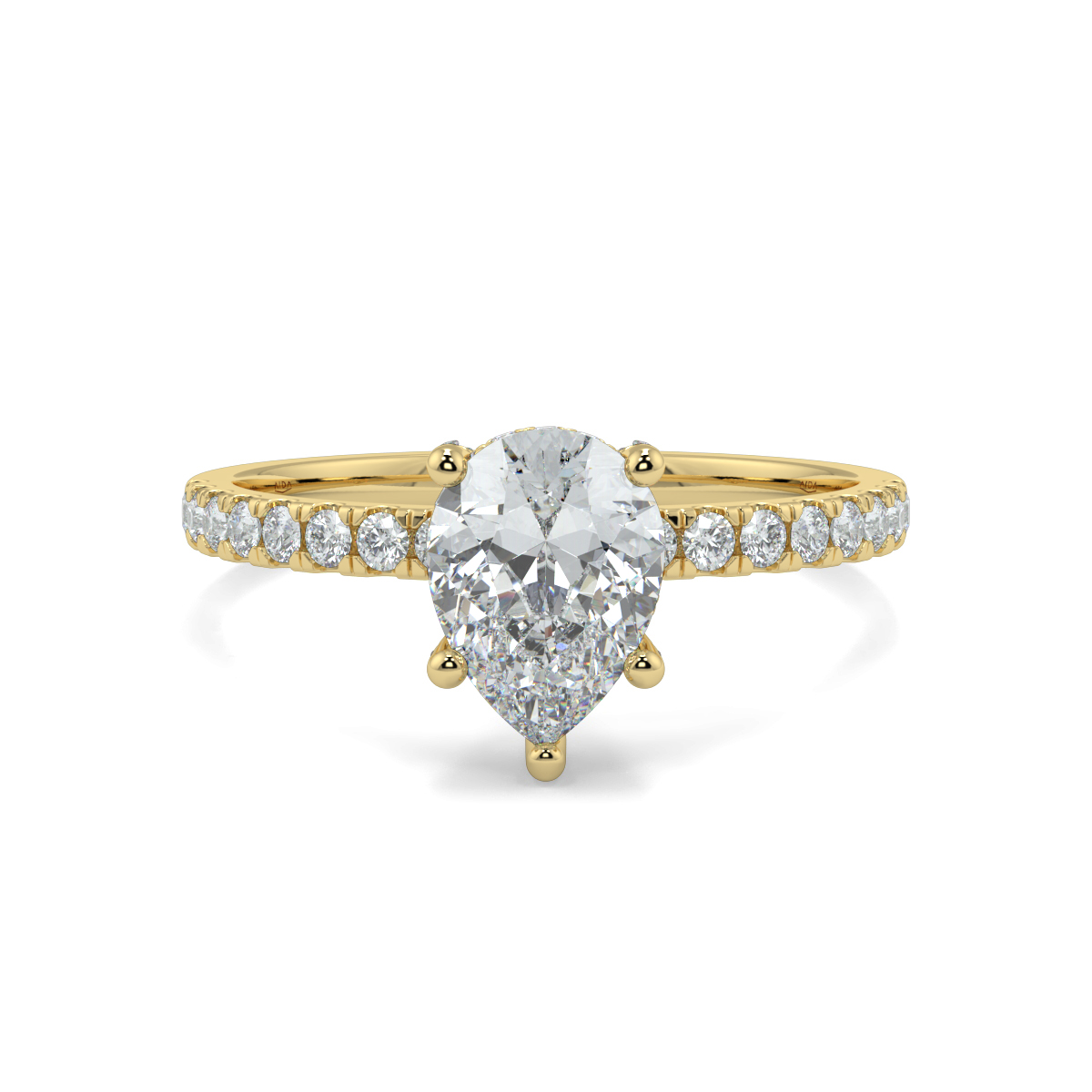 Ash Pear Moissanite