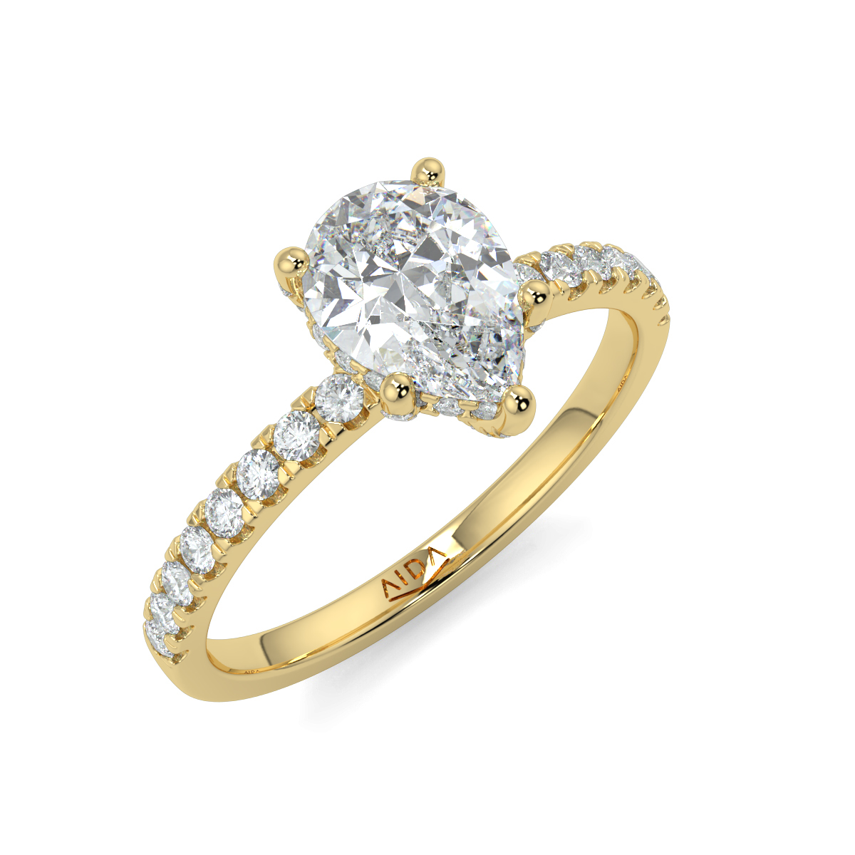 Ash Pear Moissanite