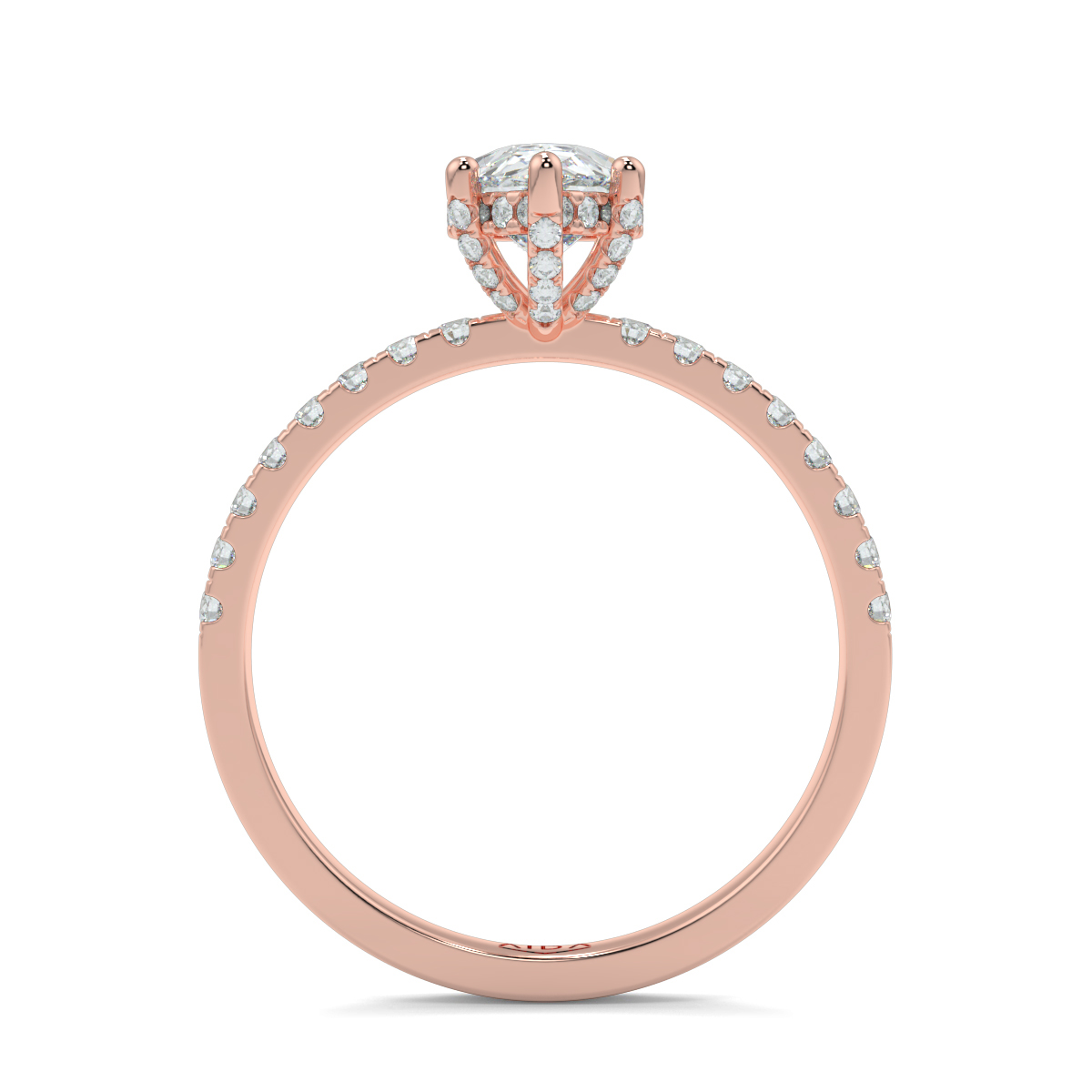 Ash Pear Moissanite