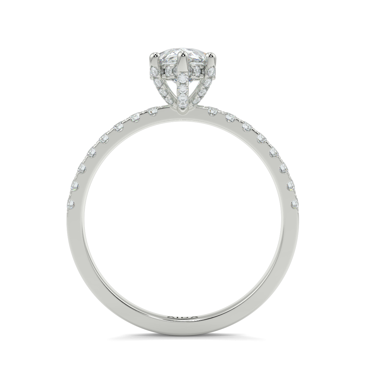 Ash Pear Moissanite