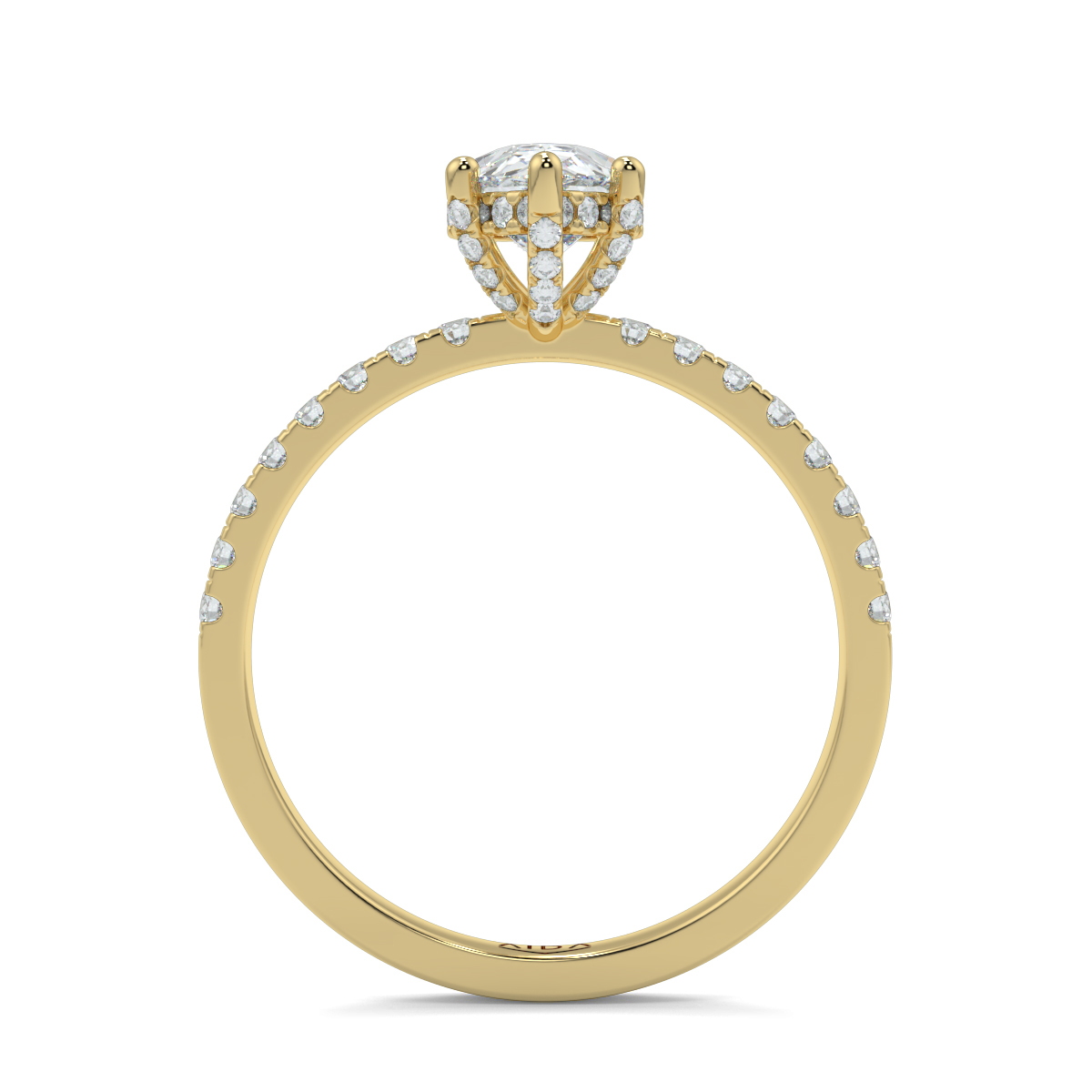 Ash Pear Moissanite