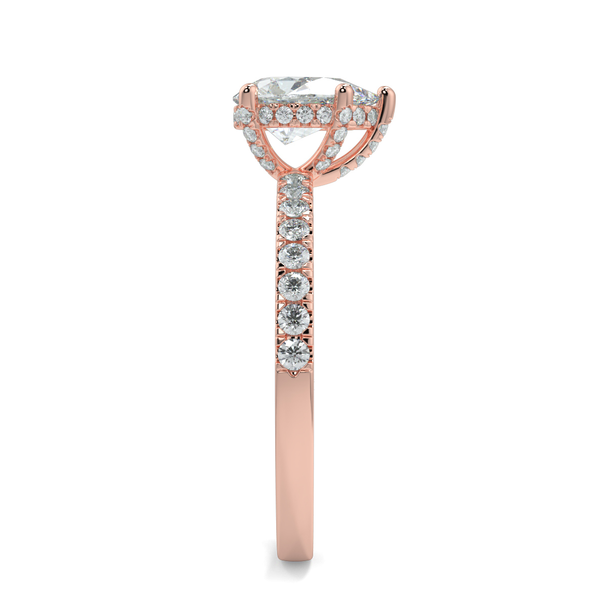 Ash Pear Moissanite