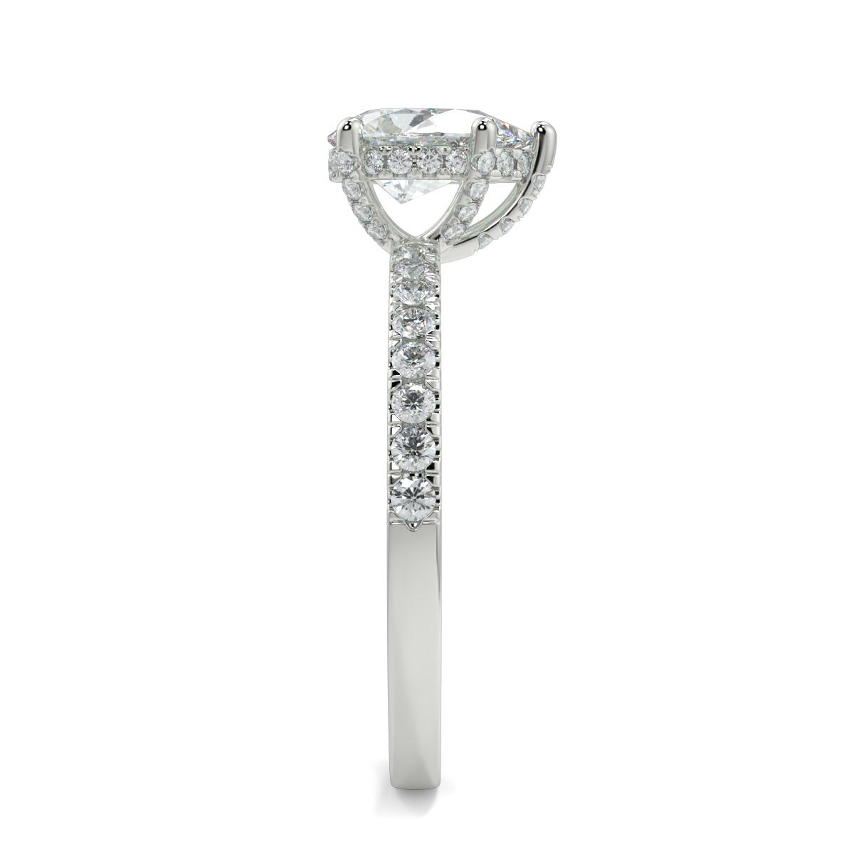 Ash Pear Moissanite