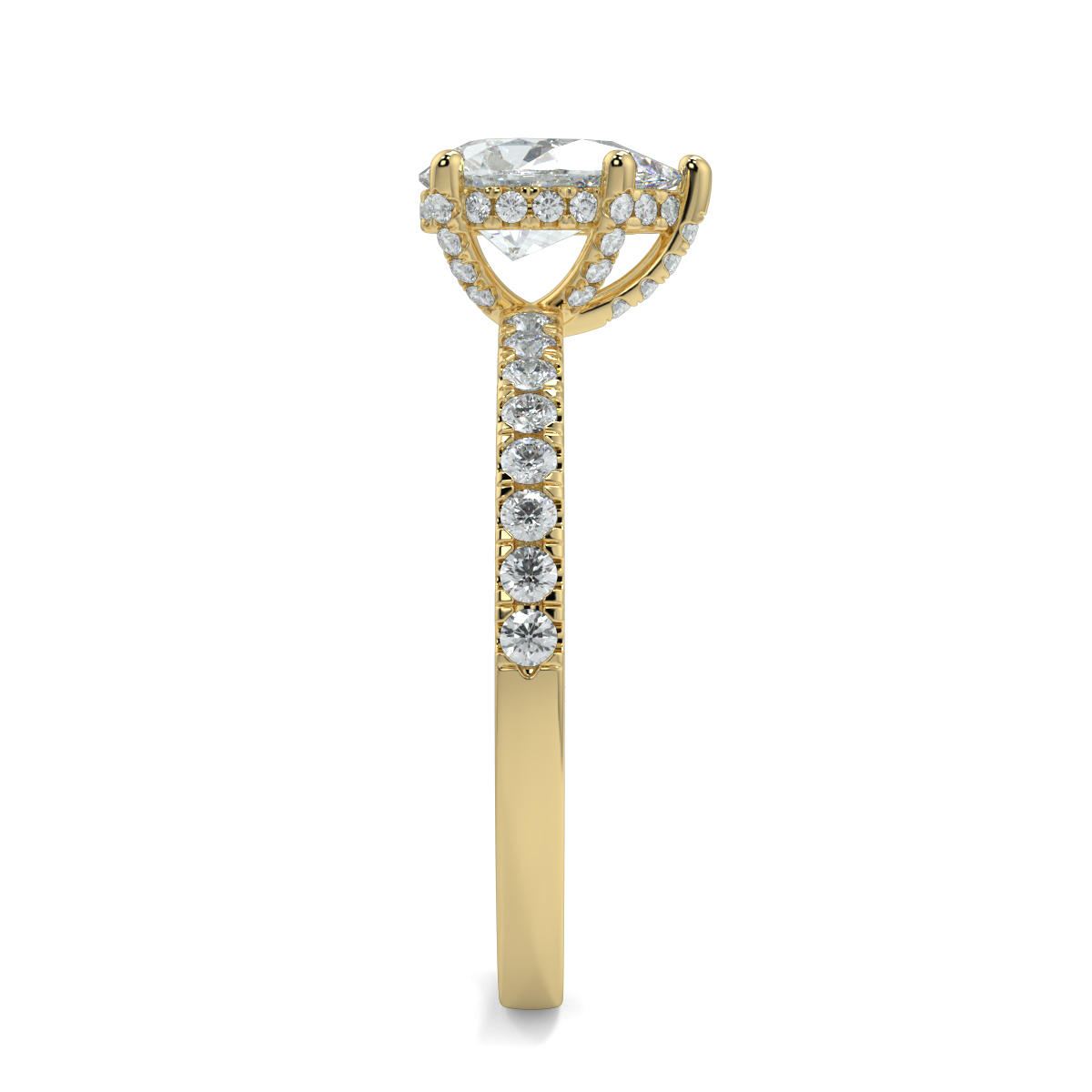 Ash Pear Moissanite
