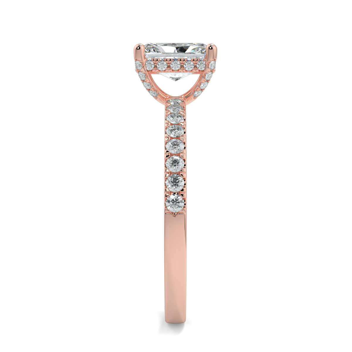 Ash Radiant Moissanite