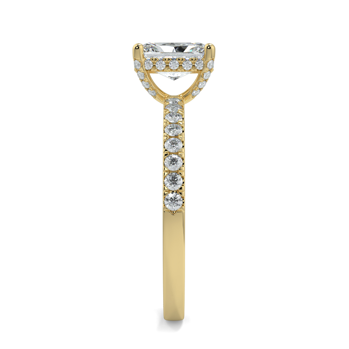 Ash Radiant Moissanite