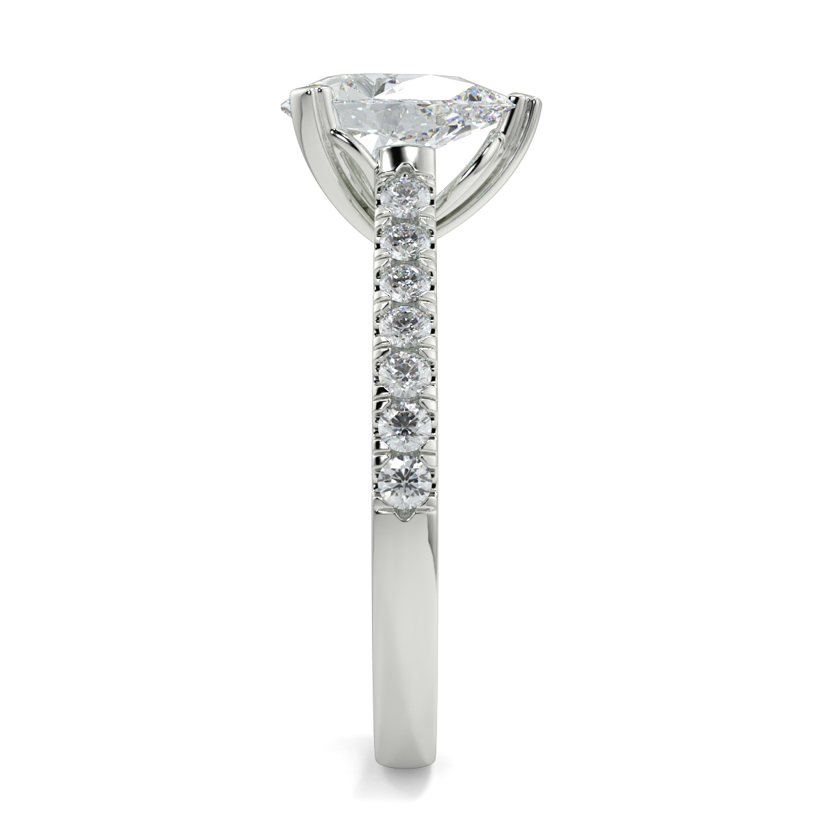 Arrakis Pear Moissanite