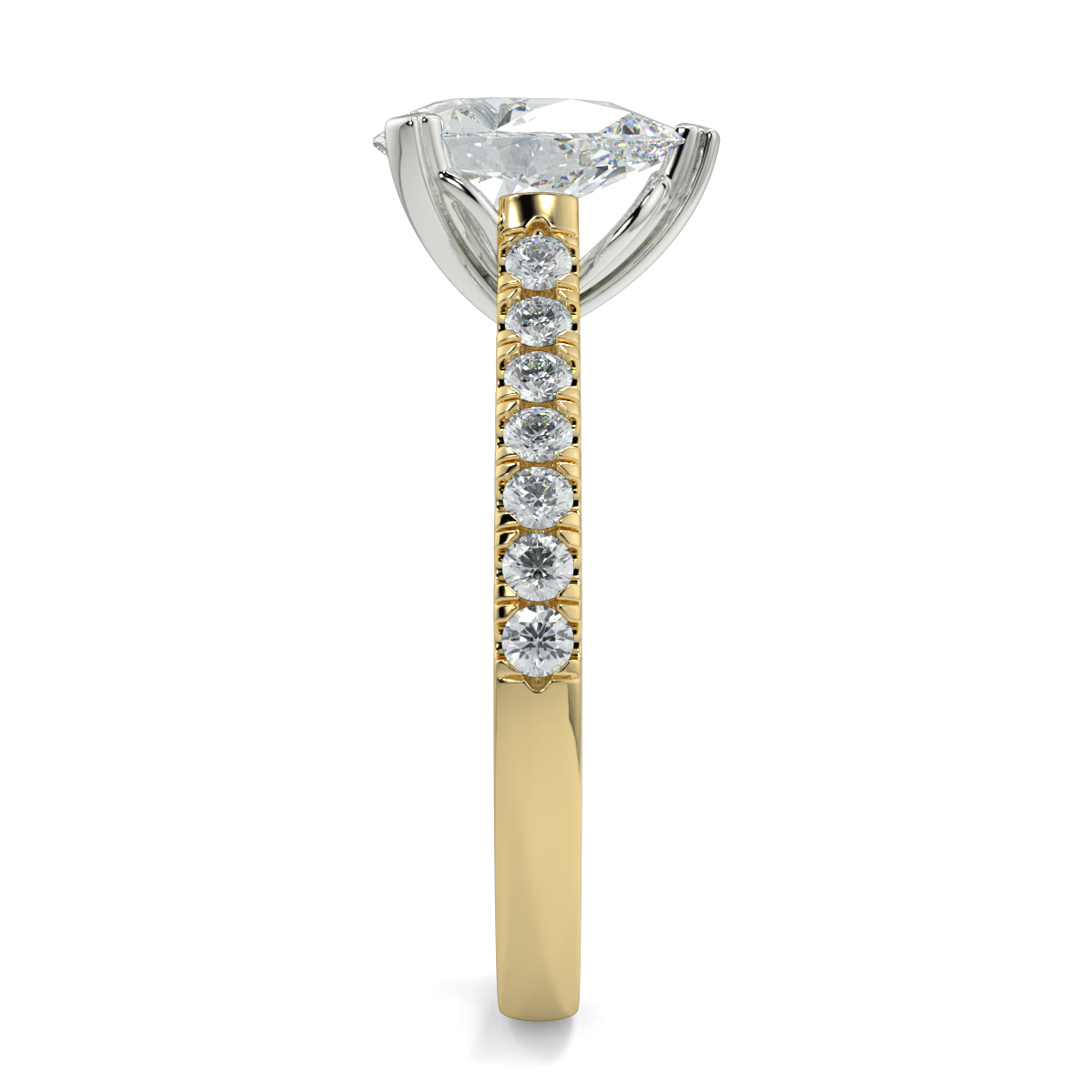 Arrakis Pear Moissanite
