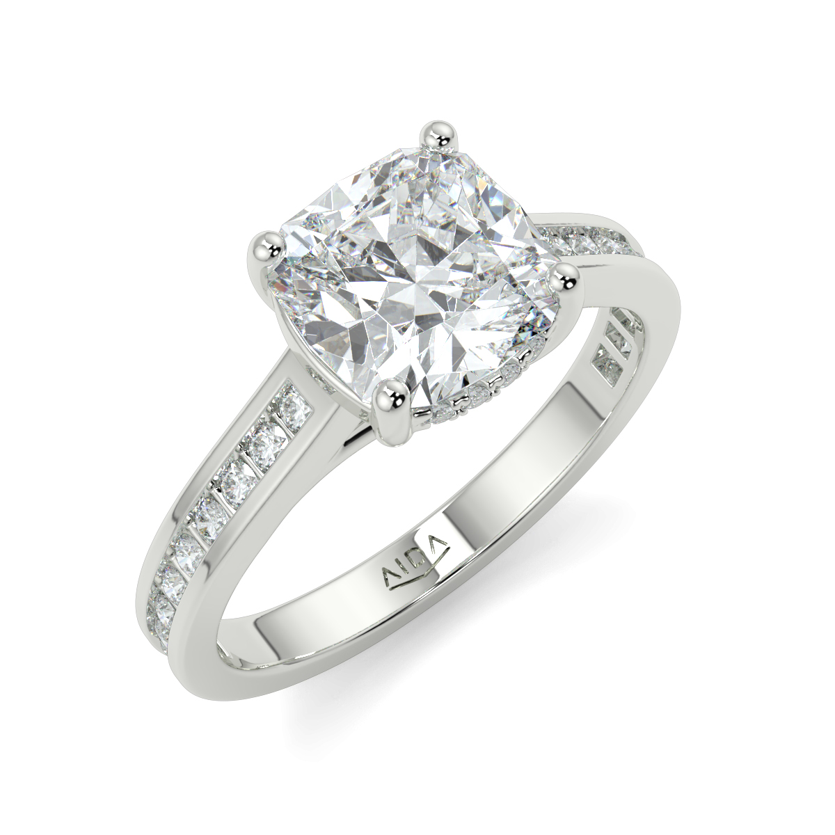 Asteria Cushion Moissanite