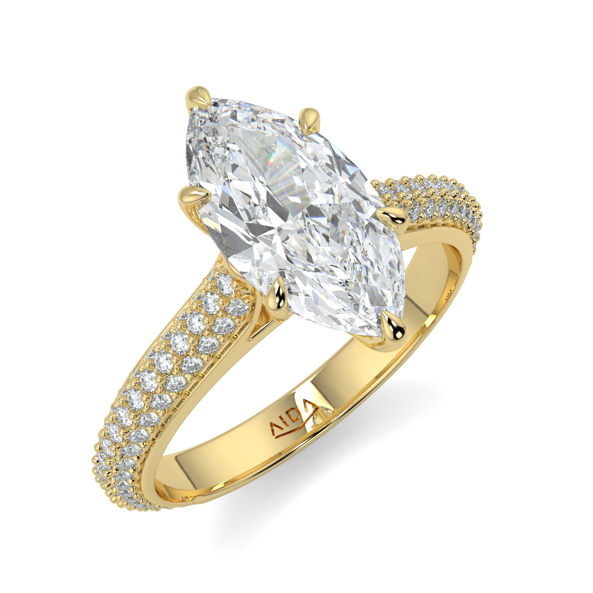 Cynthia Marquise Moissanite