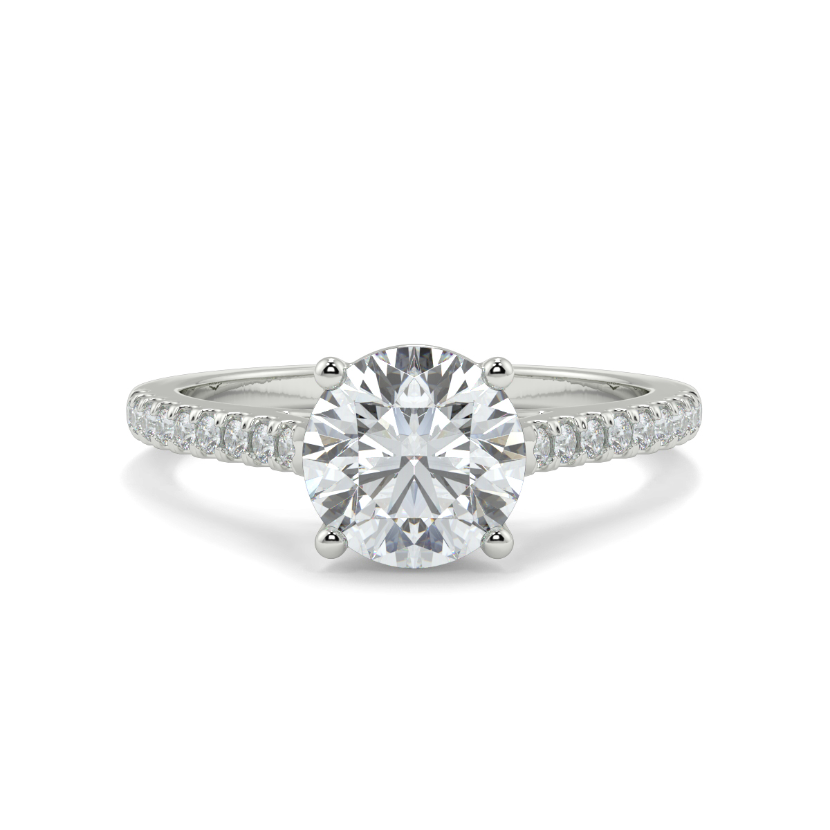 Iris Round Moissanite
