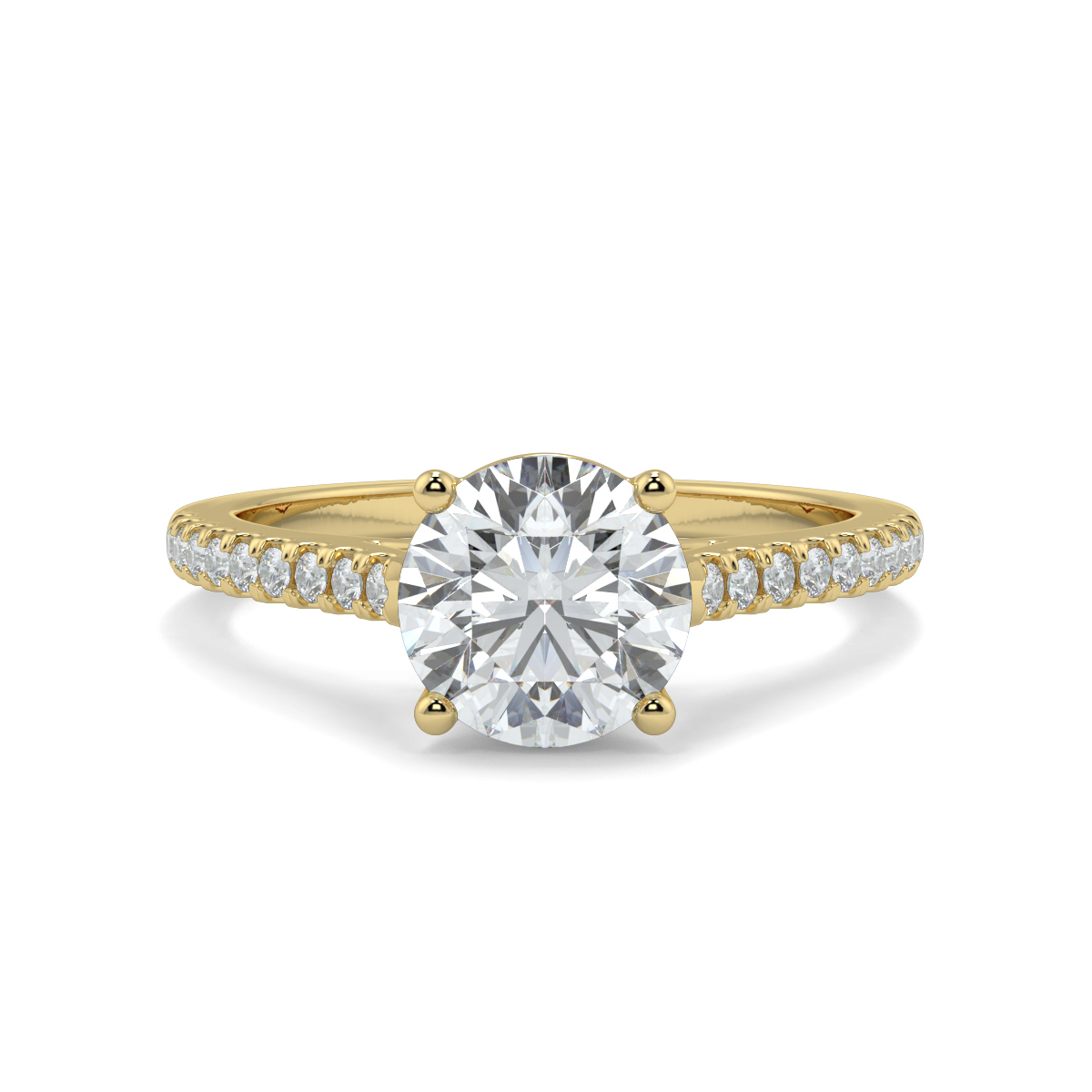 Iris Round Moissanite
