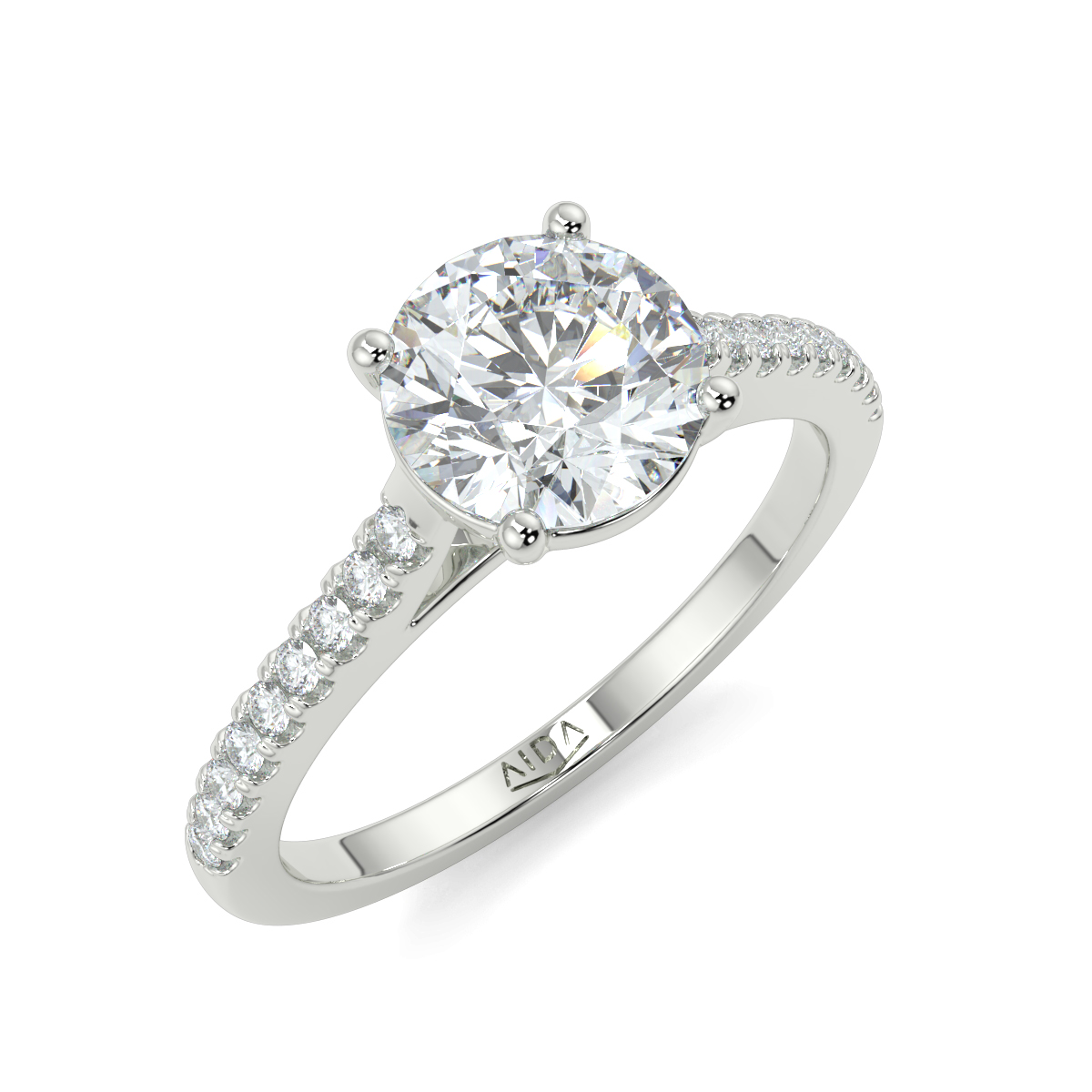 Iris Round Moissanite