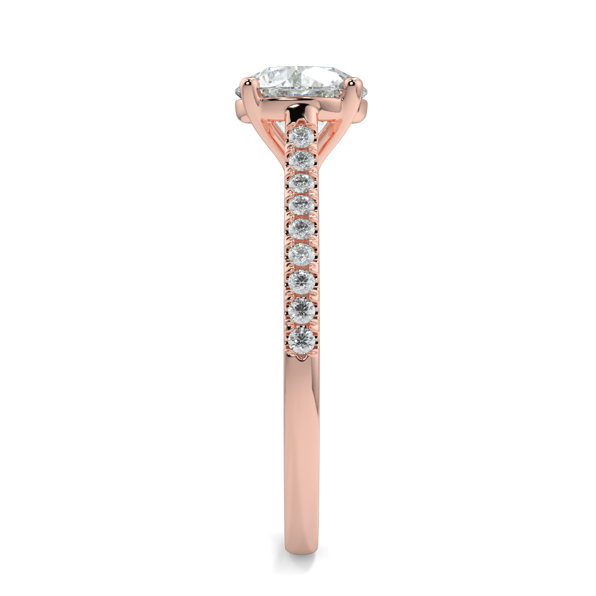 Iris Round Moissanite
