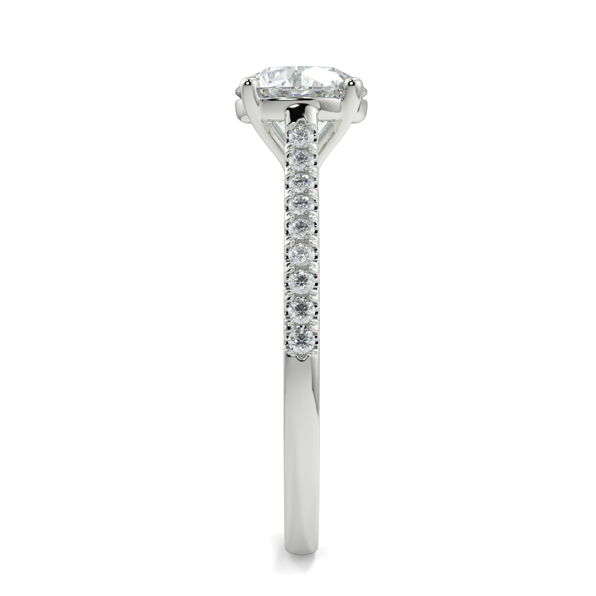 Iris Round Moissanite