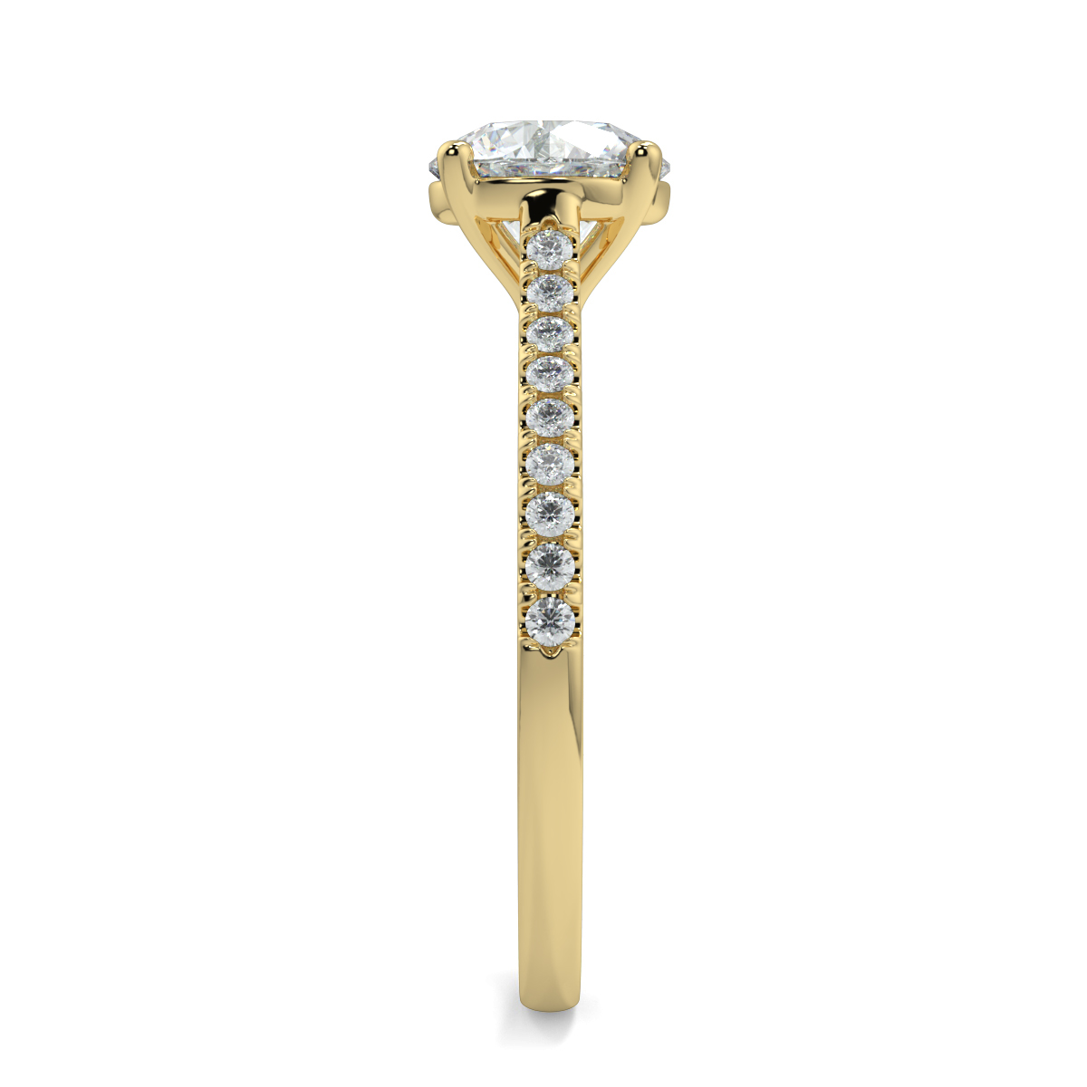 Iris Round Moissanite
