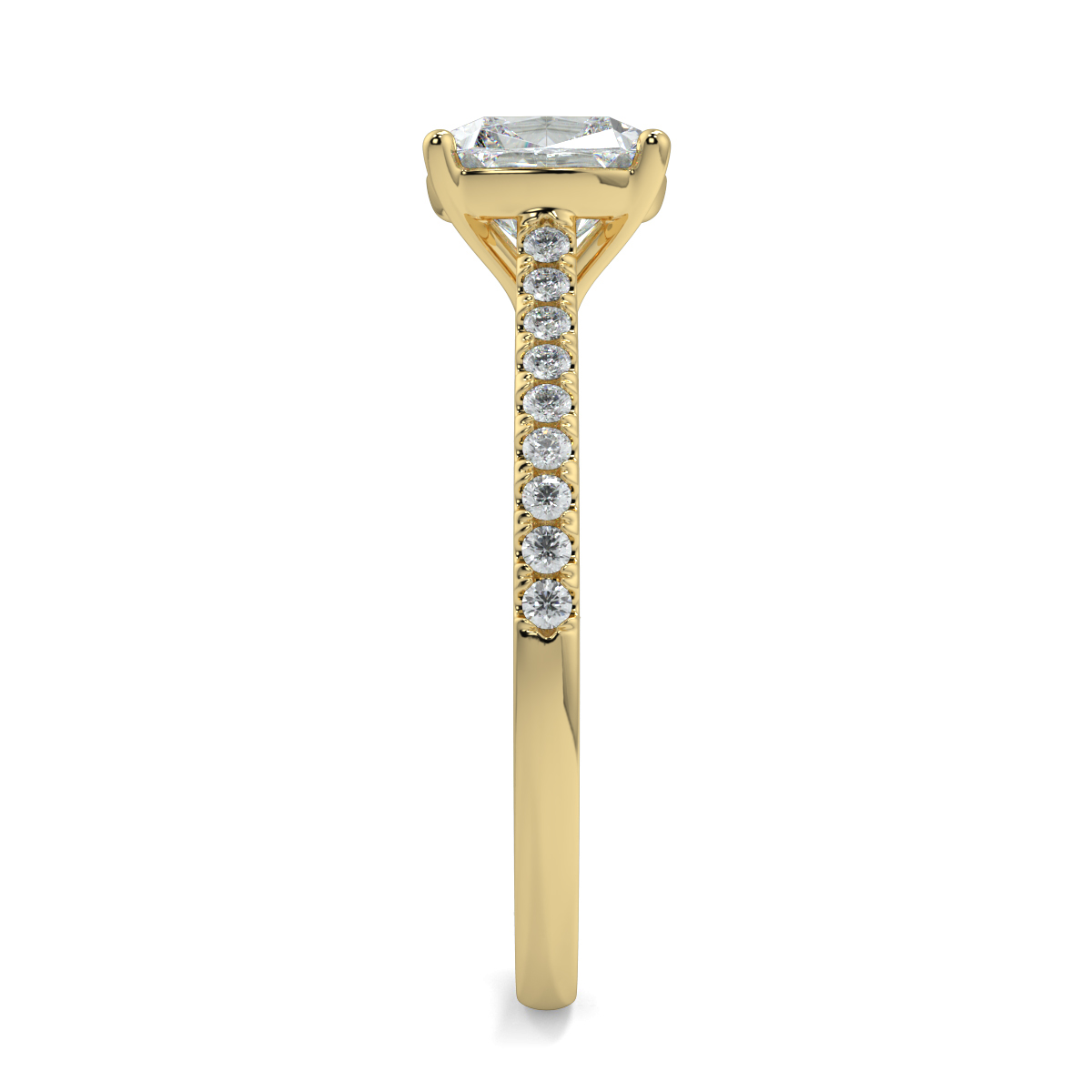 Iris Cushion Moissanite