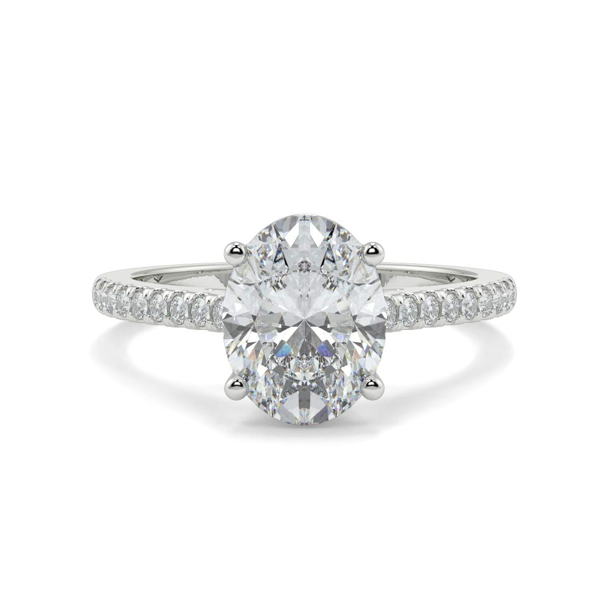 Iris Oval Moissanite