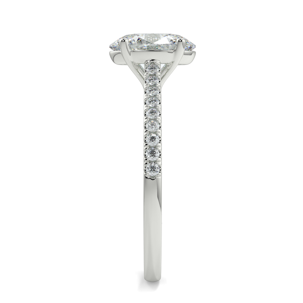 Iris Oval Moissanite