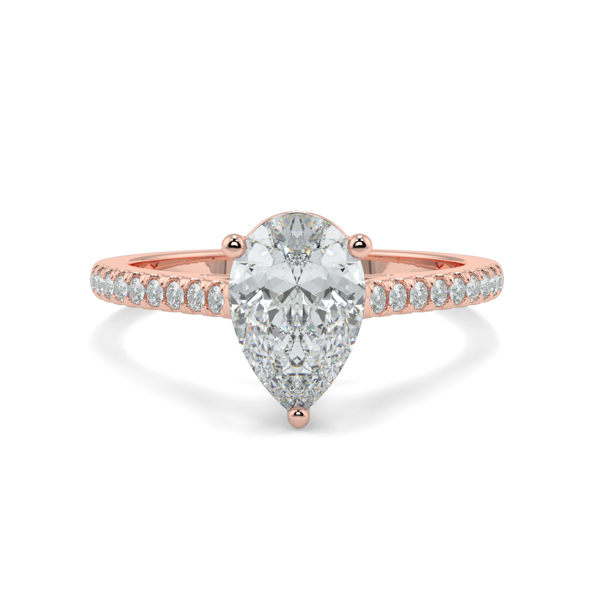 Iris Pear Moissanite
